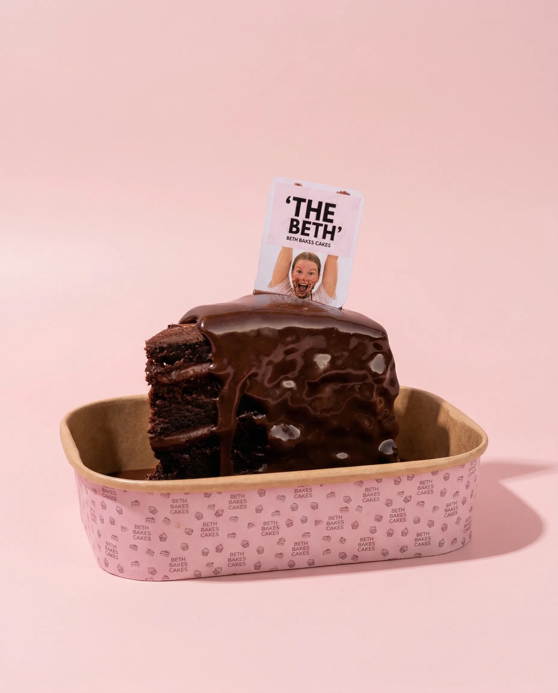 'The Beth' - Beth Bakes Cakes signature 8-layer chocolate cake with ganache